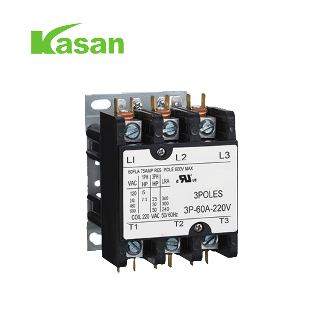 HVAC 24V/120V/240V/277V/480V साठी UL सत्यापित 30A 3P एअर कॉन्टॅक्टर